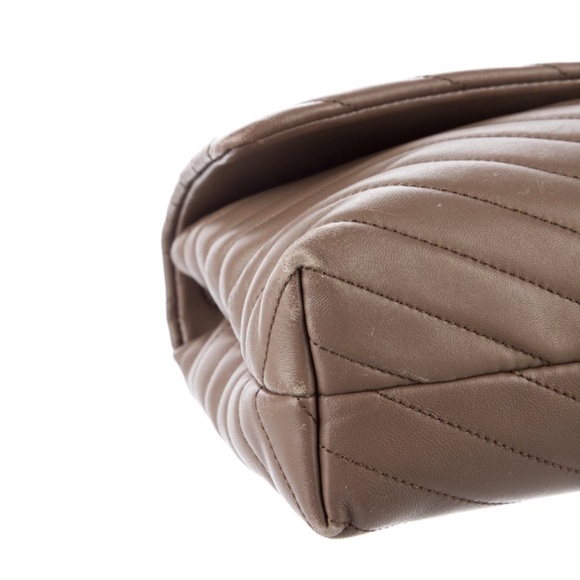 Tory Burch Leather Shoulder Quilted Bag Chain Neutral adjustable strap - Picture 5 of 7